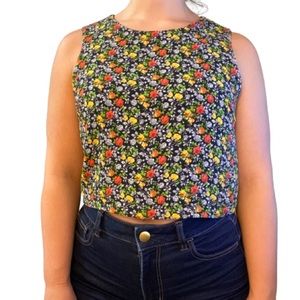Floral crop top